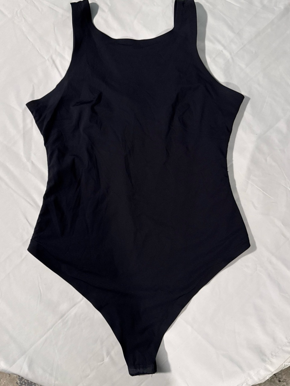 Classic Black Scoop Neck Bodysuit